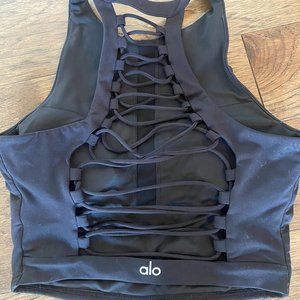 Alo strappy back bra tank, size Medium